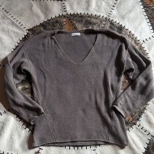 Gentle Fawn Tucker Taupe V-Neck Sweater